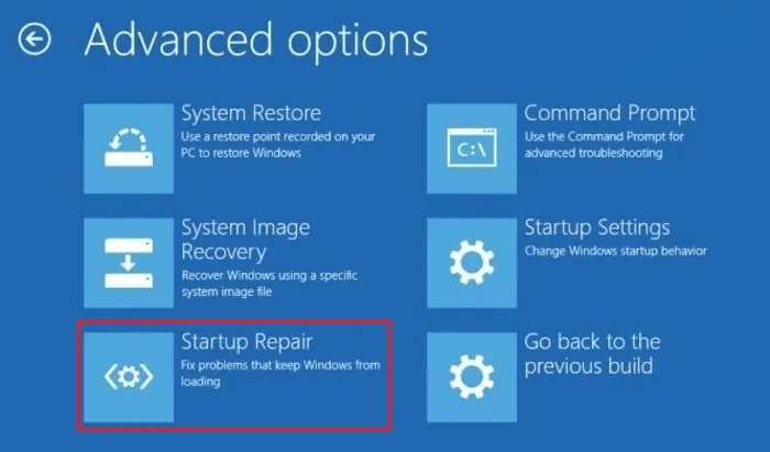 Windows-error-0xc000000f-boot-startup-repair.jpg كيفية إصلاح رمز الخطأ Windows 0xc000000f