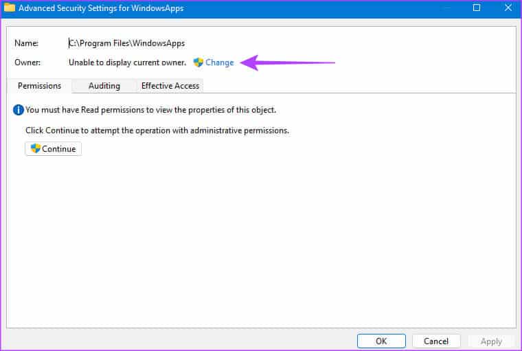 Windowsapps-access-9 أفضل 3 طرق للوصول إلى مجلد WindowsApps على Windows