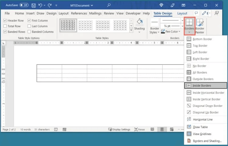 Word-Add-Border-800x513.jpg كيفية إنشاء الجداول وتخصيصها في Microsoft Word