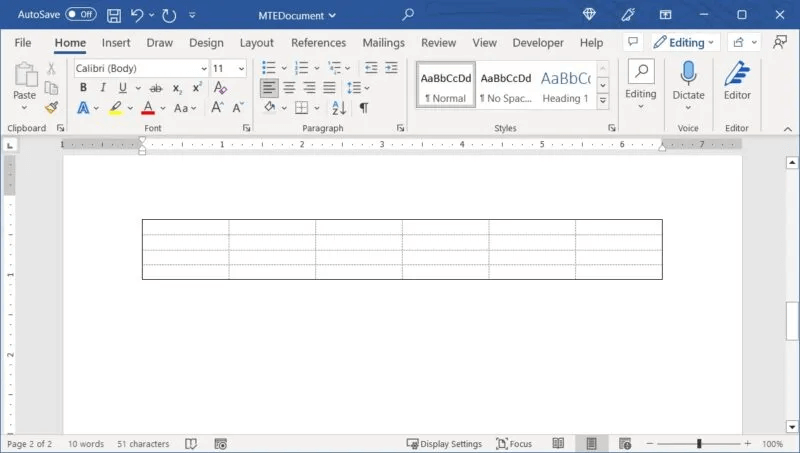 كيفية إنشاء الجداول وتخصيصها في Microsoft Word - %categories