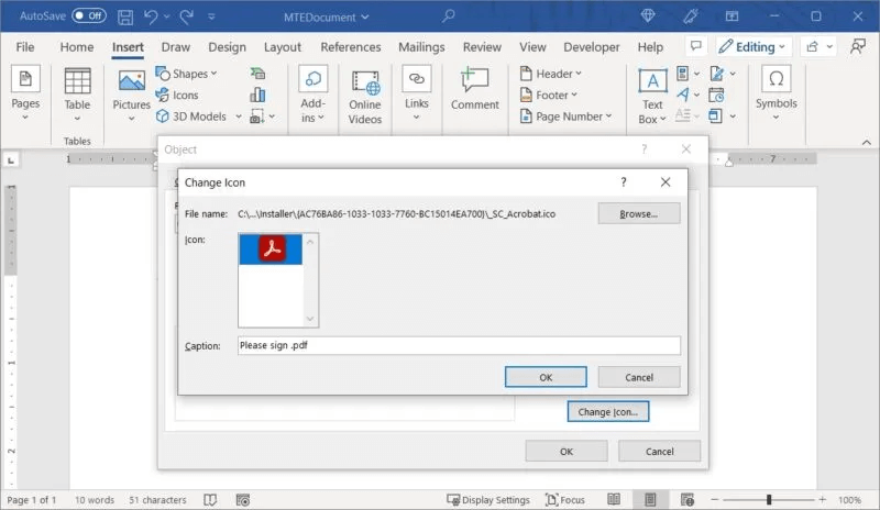 Word-Choose-Icon-800x464.jpg كيفية إدراج ملف PDF في مستند Word