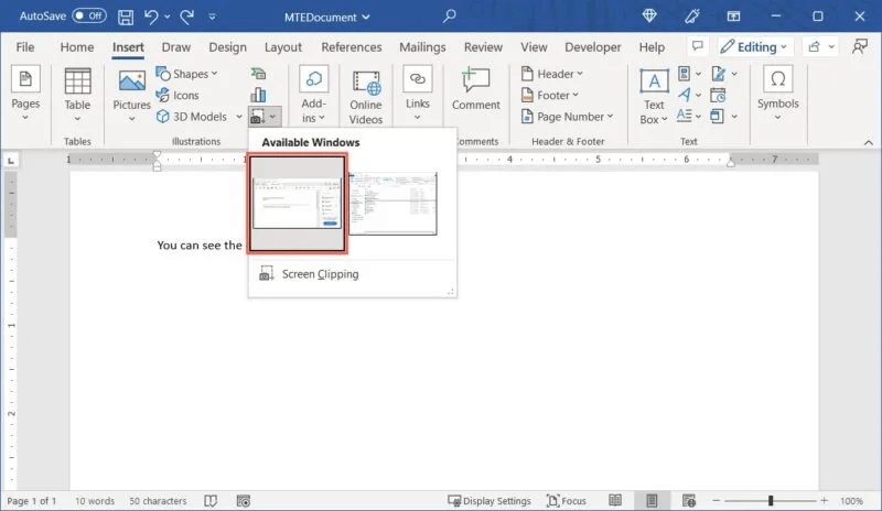 Word-Screenshot-Available-Windows-PDF-800x464.jpg كيفية إدراج ملف PDF في مستند Word