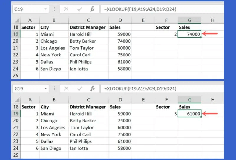 XLOOKUP-Formula-Cell-Update-800x544.jpg 5 صيغ Excel متقدمة مفيدة يجب أن تعرفها