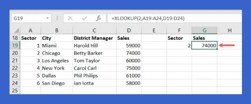 XLOOKUP-Formula-Constant-Value-Result-800x333.jpg 5 صيغ Excel متقدمة مفيدة يجب أن تعرفها