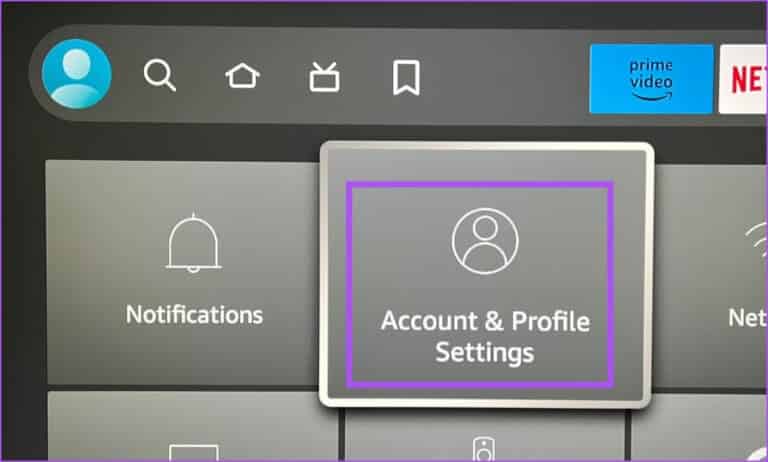 account-and-profile-settings-fire-tv-stick-4k-768x462-1 أفضل 9 إصلاحات لعدم استجابة Alexa للأوامر الصوتية على Amazon Fire TV Stick 4K