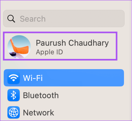 account-name-settings-mac أفضل 6 إصلاحات لعدم مزامنة قوائم تشغيل Apple Music بين Mac و iPhone