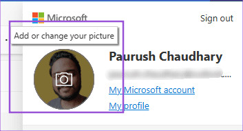 add-or-change-profile-outlook-web-windows-11 أفضل 8 إصلاحات لعدم ظهور صورة الملف الشخصي في Outlook على Windows 11