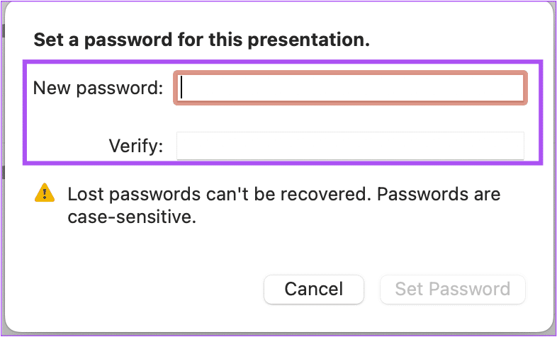 add-password-powerpoint-mac كيفية إضافة كلمة مرور إلى عرض تقديمي من Microsoft PowerPoint على Windows و Mac