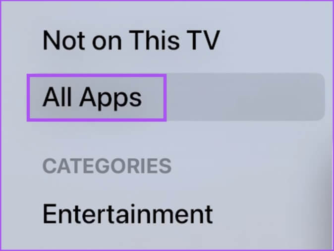 all-apps-app-store-apple-tv-4k أفضل 7 إصلاحات لعدم مزامنة الصوت مع الفيديو على Apple TV 4K