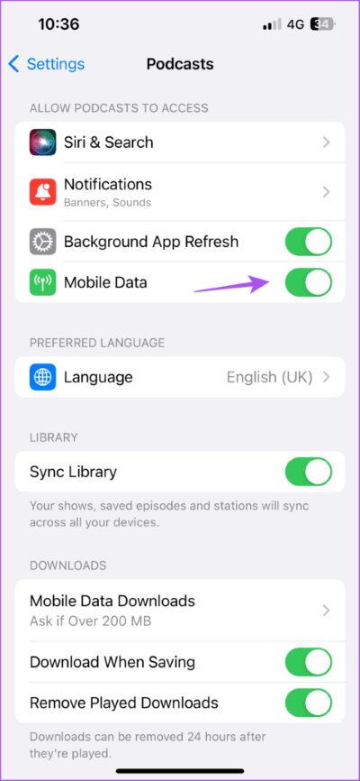 allow-mobile-data-podcasts-settings-iphone-473x1024-1 أفضل 7 إصلاحات لعدم عمل تطبيق Podcasts على iPhone
