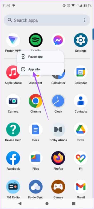 app-info-messenger-app-android-462x1024-1 أفضل 7 إصلاحات لعدم رنين مكالمات Facebook Messenger على Android