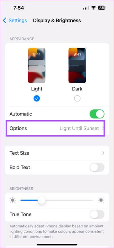appearance-options-settings-iphone-474x1024-1 أفضل 5 إصلاحات لعدم عمل الوضع الداكن في Telegram على iPhone