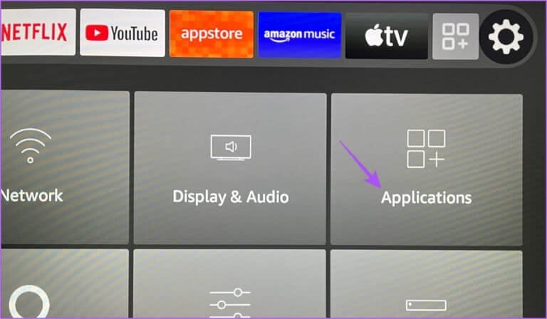 applications-settings-fire-tv-stick-4k-768x448-1 أفضل 6 إصلاحات لعدم إمكانية تسجيل الدخول إلى Apple TV على Amazon Fire TV Stick 4K