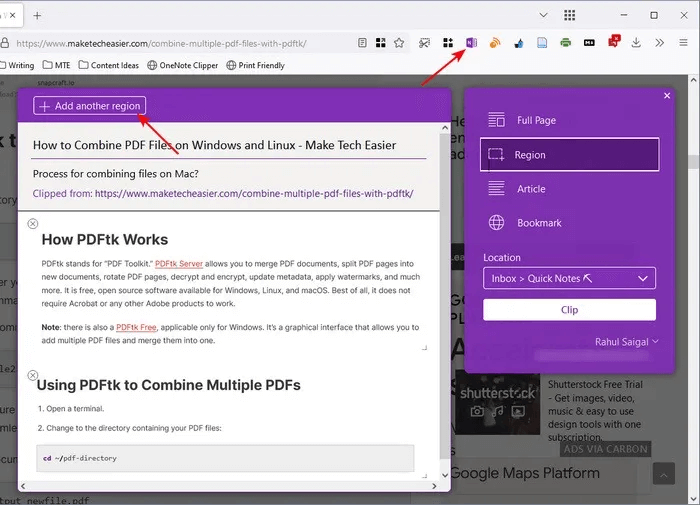 capture-region-OneNote-clipper.jpg 5 طرق لالتقاط l'informationفي OneNote