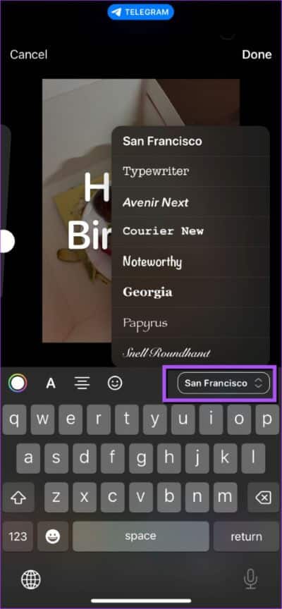 change-text-font-edit-photo-telegram-474x1024-1 أفضل 4 نصائح لتحرير الصور في Telegram على Android و iPhone