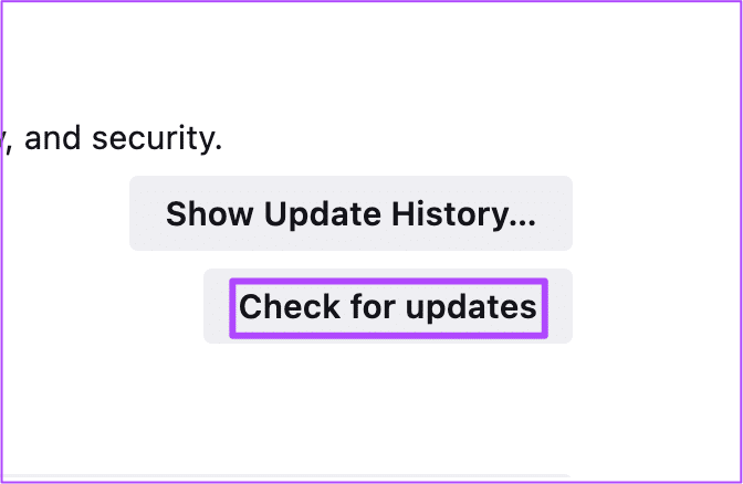 check-for-updates-in-firefox-mac-1 أفضل 8 إصلاحات للشاشة السوداء مع الصوت في Amazon Prime Video على Mac