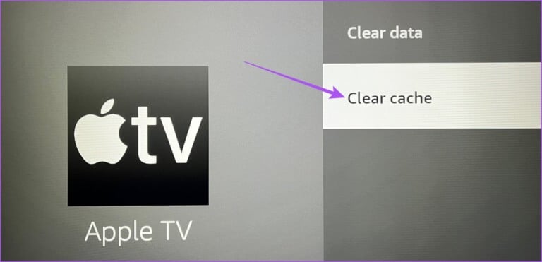 clear-cache-apple-tv-app-fire-tv-stick-4k-768x371-1 أفضل 6 إصلاحات لعدم إمكانية تسجيل الدخول إلى Apple TV على Amazon Fire TV Stick 4K