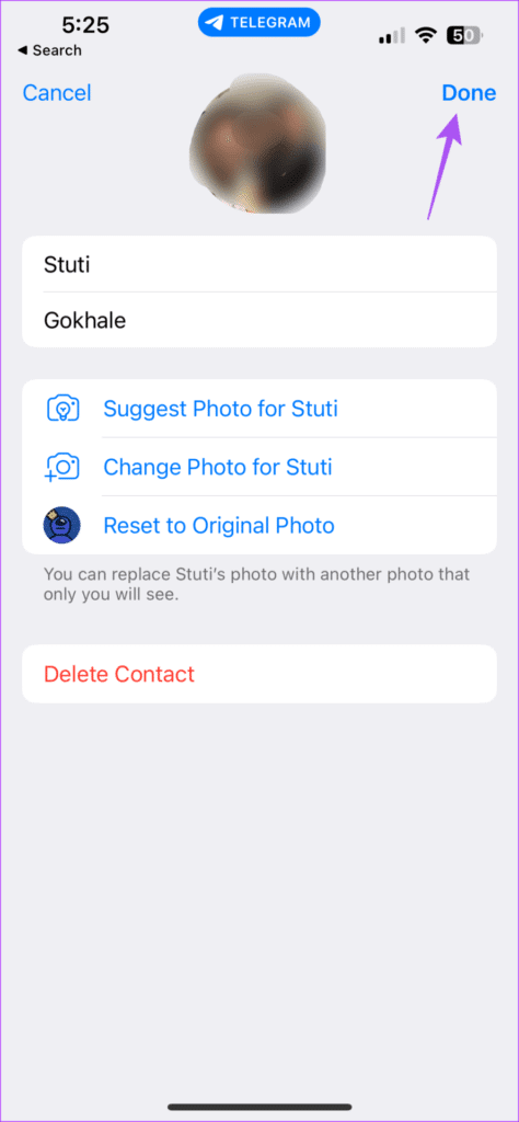 confirm-custom-profile-photo-telegram-iphone-474x1024-1 كيفية تعيين صورة ملف تعريف مخصصة لجهات الاتصال على Telegram على سطح المكتب والجوال