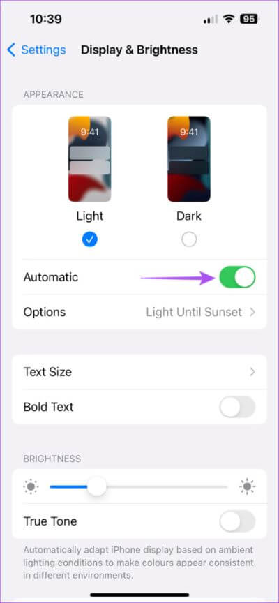 disable-automatic-dark-mode-iphone-474x1024-1 أفضل 5 إصلاحات لعدم عمل الوضع الداكن في Telegram على iPhone