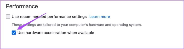 disable-hardware-acceleration-firefox-windows-768x204-2 أفضل 8 إصلاحات للشاشة السوداء مع الصوت في Amazon Prime Video على Mac
