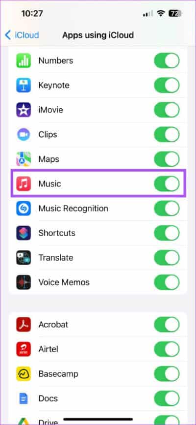 enable-music-to-use-icloud-iphone-474x1024-1 أفضل 6 إصلاحات لعدم مزامنة قوائم تشغيل Apple Music بين Mac و iPhone
