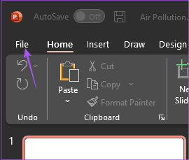 file-powerpoint-windows كيفية إضافة كلمة مرور إلى عرض تقديمي من Microsoft PowerPoint على Windows و Mac