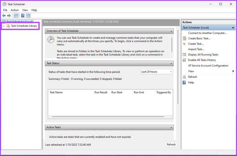 go-to-Task-Scheduler-Library-768x505-1 أفضل 5 طرق لتعطيل برنامج Windows Defender تمامًا