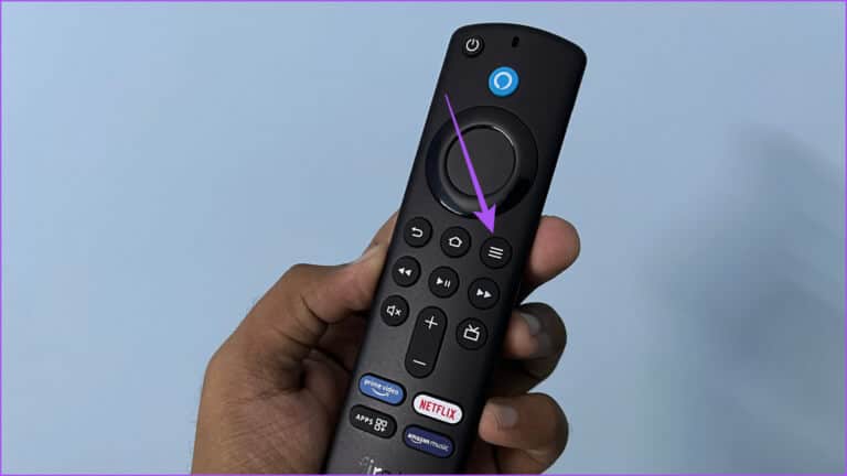 hamburger-icon-fire-tv-remote-768x432-1 أفضل 9 إصلاحات لعدم استجابة Alexa للأوامر الصوتية على Amazon Fire TV Stick 4K