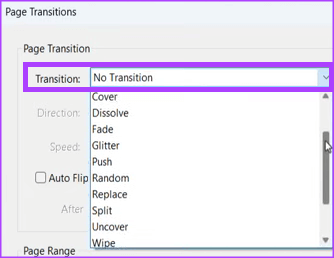 how-to-add-page-transitions-to-all-pages-of-a-pdf-using-adobe-acrobat-9 كيفية إضافة انتقالات الصفحة إلى ملف PDF باستخدام Adobe Acrobat