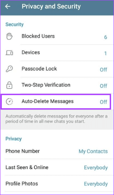 how-to-auto-delete-messages-on-telegram-16 كيفية الحذف التلقائي للرسائل على Telegram