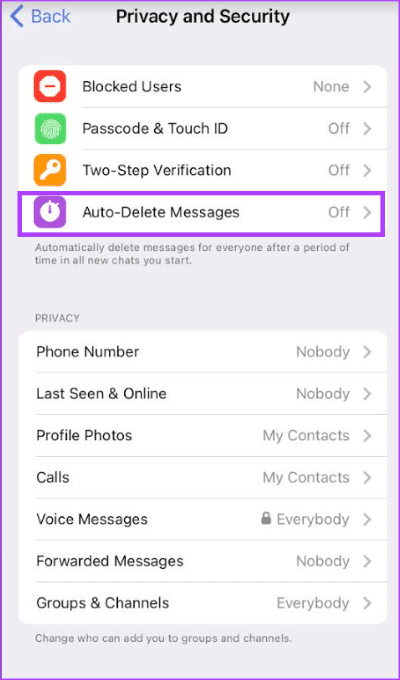 how-to-auto-delete-messages-on-telegram-4-1 كيفية الحذف التلقائي للرسائل على Telegram