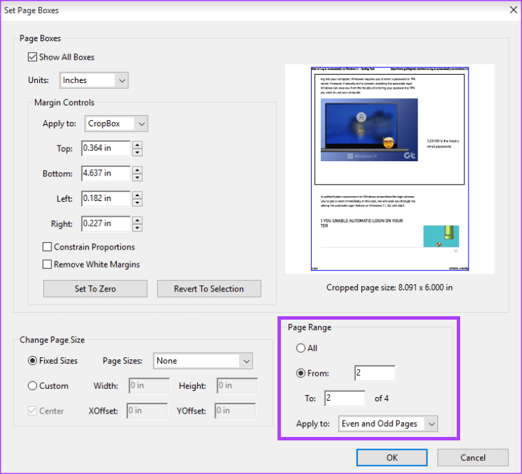 how-to-crop-pages-of-a-pdf-in-adobe-acrobat-6-1 كيفية اقتصاص صفحات ملف PDF في Adobe Acrobat