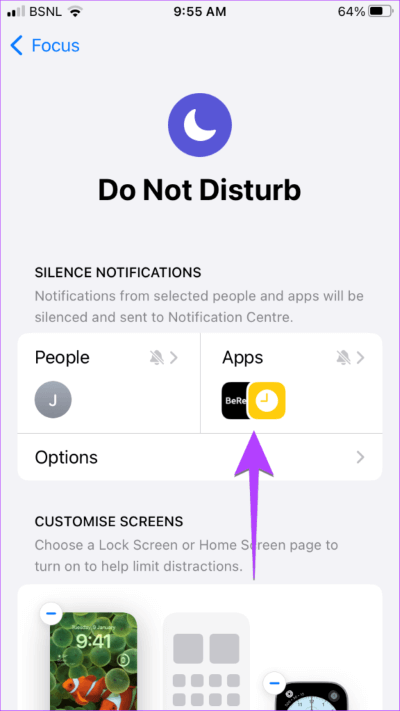 iPhone-Do-Not-Disturb-Setting-Apps-576x1024-1 12 طريقة لإيقاف تشغيل "عدم الإزعاج" على iPhone