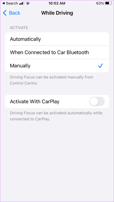 iPhone-Driving-Do-Not-Disturb-Schedule-off 12 طريقة لإيقاف تشغيل "عدم الإزعاج" على iPhone