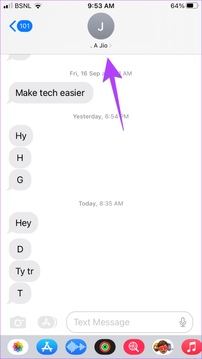 iPhone-Message-Contact 12 طريقة لإيقاف تشغيل "عدم الإزعاج" على iPhone