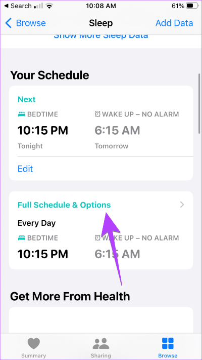 iPhone-Sleep-Focus-Setting 12 طريقة لإيقاف تشغيل "عدم الإزعاج" على iPhone