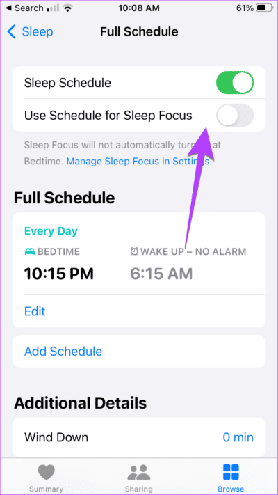 iPhone-Sleep-Focus-off-576x1024-1 12 طريقة لإيقاف تشغيل "عدم الإزعاج" على iPhone