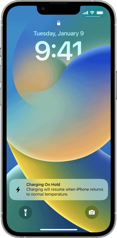 iPhone-charging-on-hold لماذا يصبح جهاز iPhone أو iPad ساخنًا جدًا وكيفية منع ذلك