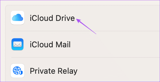 icloud-drive-settings-macos- أفضل 6 إصلاحات لعدم مزامنة قوائم تشغيل Apple Music بين Mac و iPhone