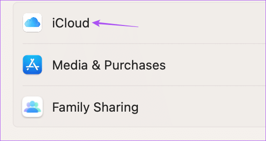 icloud-settings-mac أفضل 6 إصلاحات لعدم مزامنة قوائم تشغيل Apple Music بين Mac و iPhone