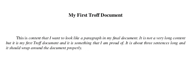 كيفية استخدام Troff لتنسيق مستندات PDF في Linux - %categories
