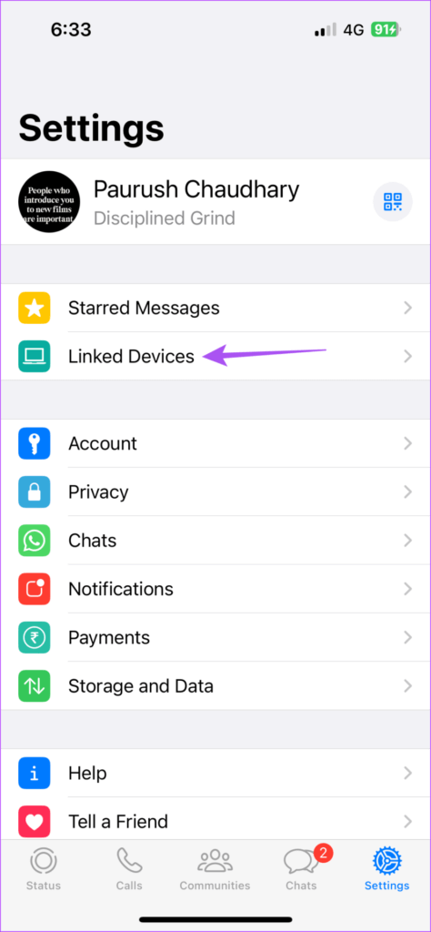 linked-devices-whatsapp-iphone-474x1024-1 كيفية تسجيل خروج الأجهزة المرتبطة من حساب WhatsApp