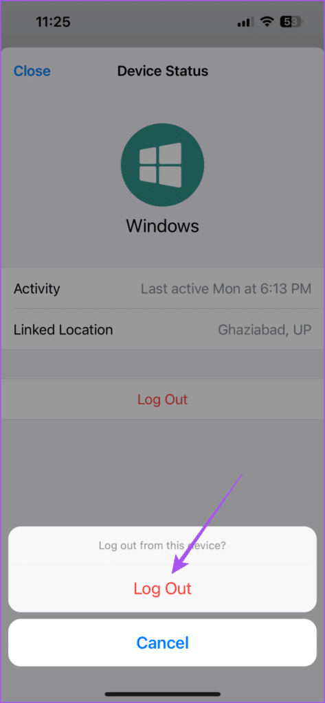 log-out-device-from-whatsapp-iphone-473x1024-1 كيفية تسجيل خروج الأجهزة المرتبطة من حساب WhatsApp