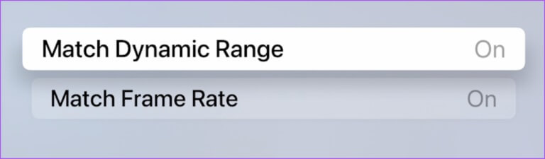 match-dynamic-range-and-frame-rate-apple-tv-4k-768x225-1 أفضل 7 إصلاحات لعدم مزامنة الصوت مع الفيديو على Apple TV 4K