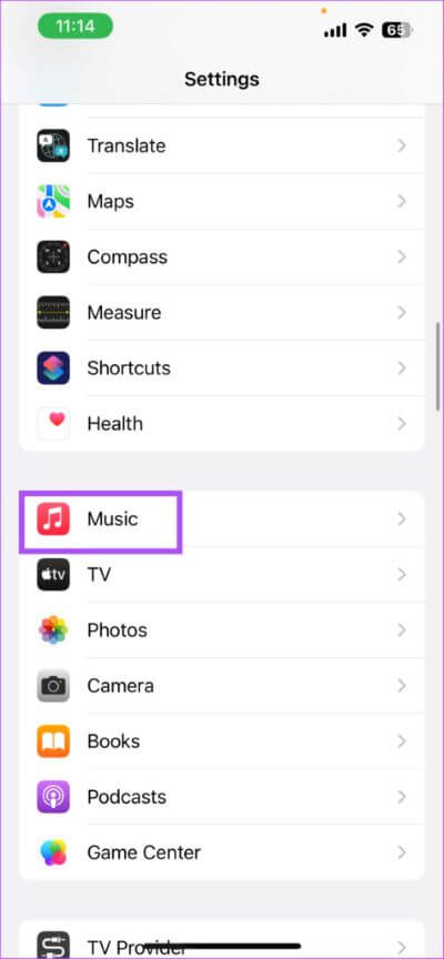 music-settings-iphone-2-474x1024-1 أفضل 6 إصلاحات لعدم مزامنة قوائم تشغيل Apple Music بين Mac و iPhone