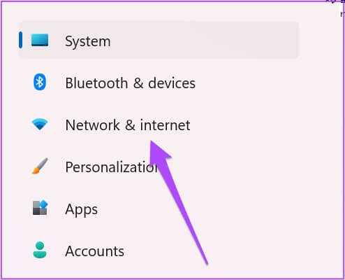 network-and-internet-settings-windows-11-1 أفضل 7 إصلاحات لعدم إمكانية إرسال صور GIF في WhatsApp على الويب