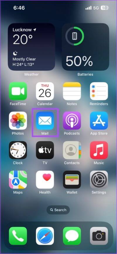 open-mail-app-iphone-473x1024-1 أفضل 7 طرق لإصلاح عدم مزامنة تطبيق Mail مع Outlook على iPhone