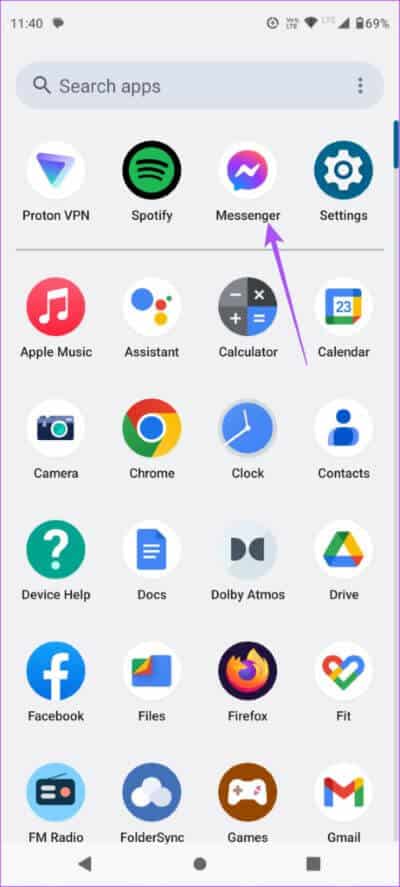open-messenger-on-android-462x1024-1 أفضل 7 إصلاحات لعدم رنين مكالمات Facebook Messenger على Android