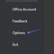 options-file-outlook-app-windows أفضل 8 إصلاحات لعدم ظهور صورة الملف الشخصي في Outlook على Windows 11