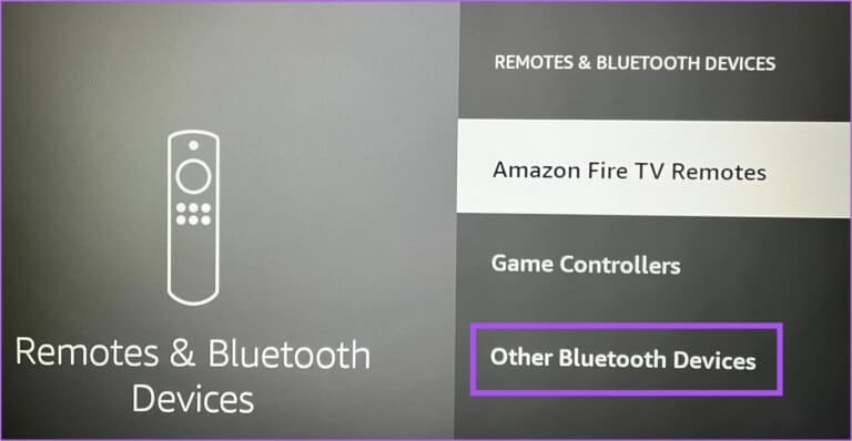 other-bluetooth-devices-settings-fire-tv-stick-4k-768x398-1 أفضل 9 إصلاحات لعدم استجابة Alexa للأوامر الصوتية على Amazon Fire TV Stick 4K